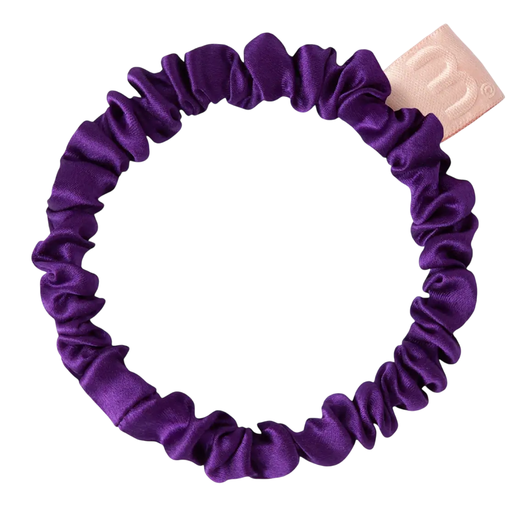 MON MOU Silk Slim Scrunchie Purple - Тонка шовкова резинка (фіолетова) MON MOU Silk Slim Scrunchie Purple - Тонка шовкова резинка (фіолетова)